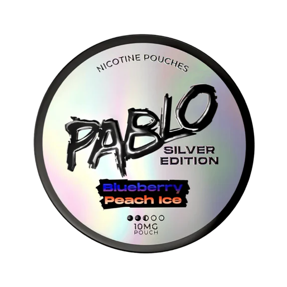 Pablo Silver Edition Nicotine Pouches - Blueberry Peach Ice