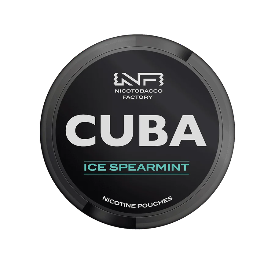 Cuba Black Nicotine Pouches - Ice Spearmint - 43mg | Pack of 25