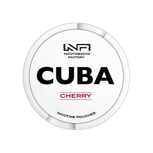 Cuba White Nicotine Pouches - Cherry 43mg | Pack of 25