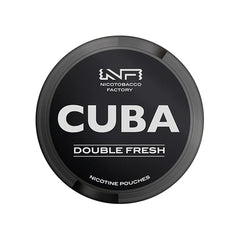 Cuba Black Nicotine Pouches - Double Fresh - 43mg | Pack of 25