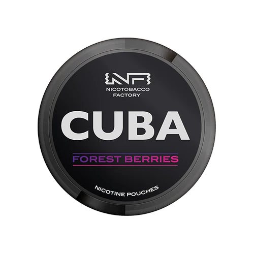 Cuba Black Nicotine Pouches - Forest Berries - 43mg | Pack of 25