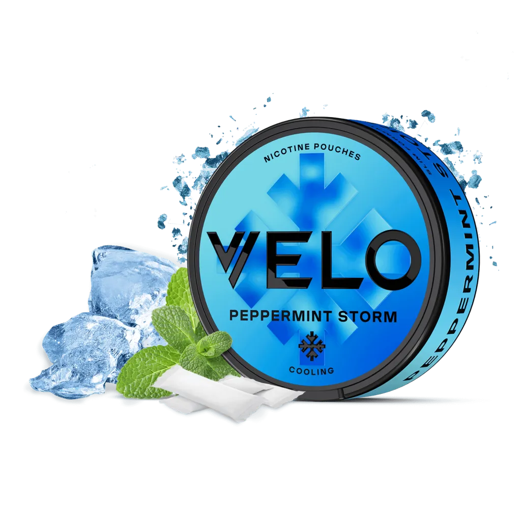 Peppermint Storm Nicotine Pouches by Velo