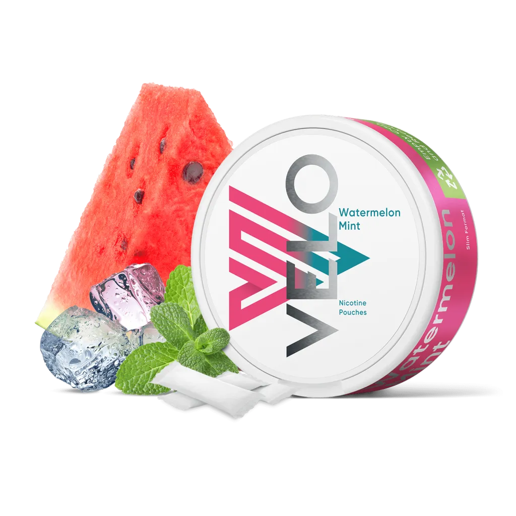 Velo Slim Nicotine Pouches - Watermelon - 10mg Strong Strength