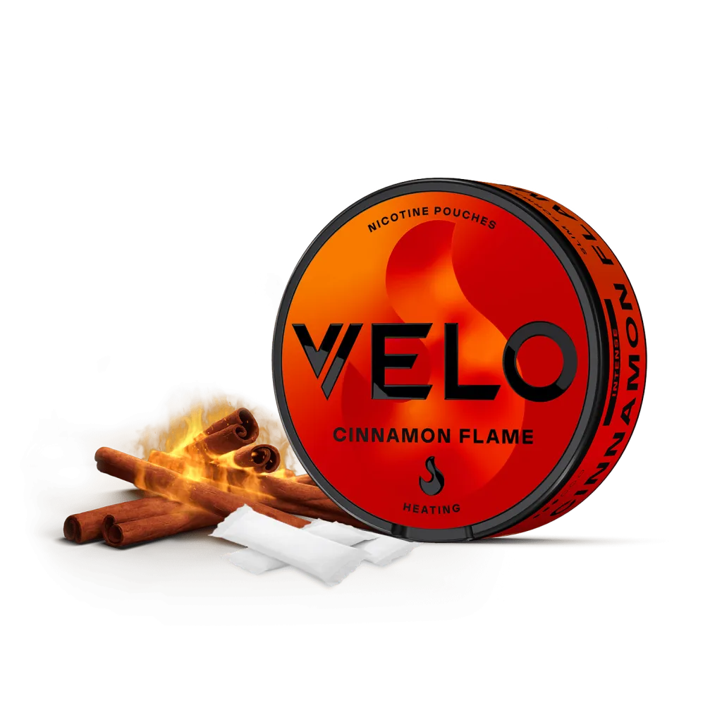 Velo Slim Nicotine Pouches - Cinnamon Flame - 10mg Strong Strength