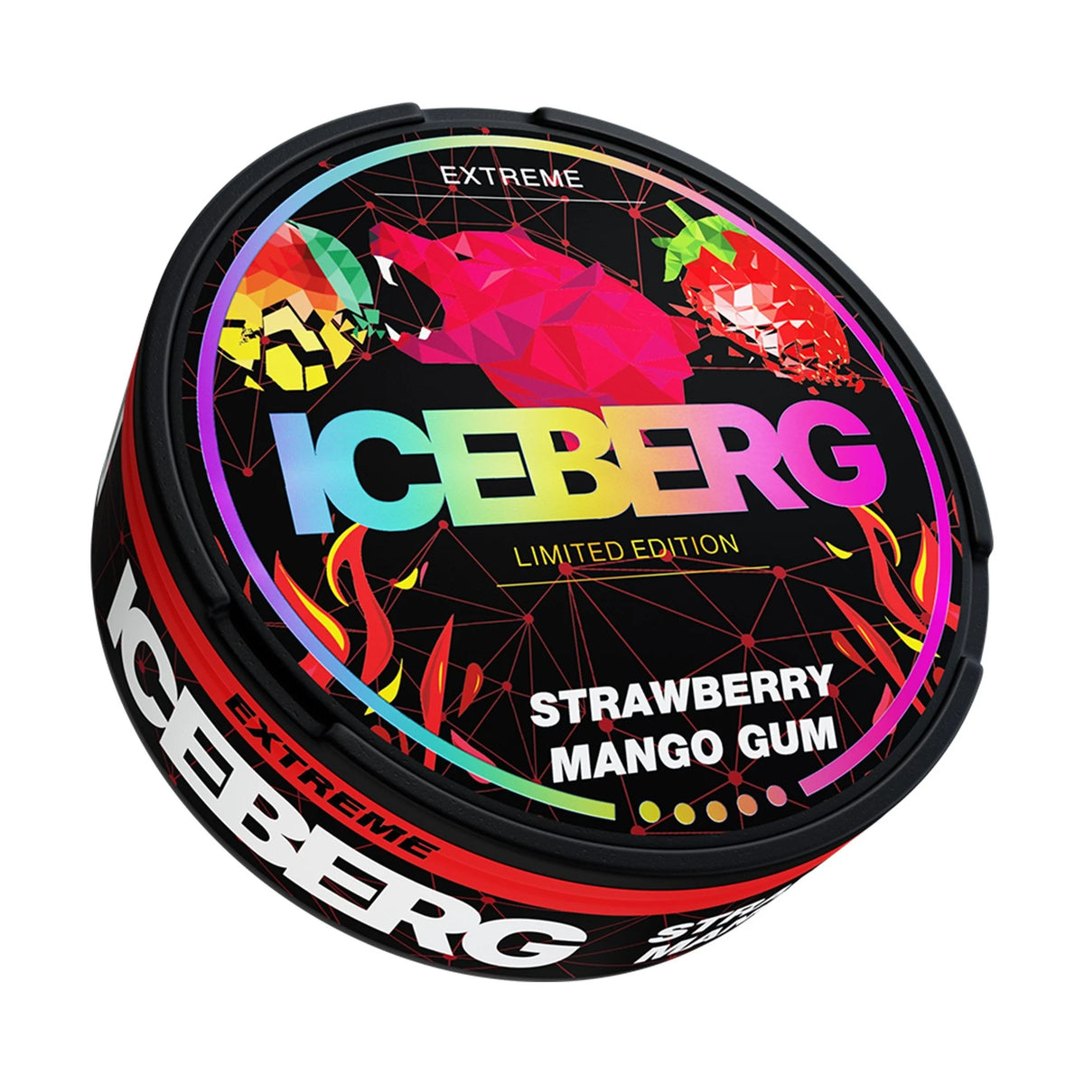 Ice Berg Nicotine Pouches -Strawberry Mango Gum (16GR)