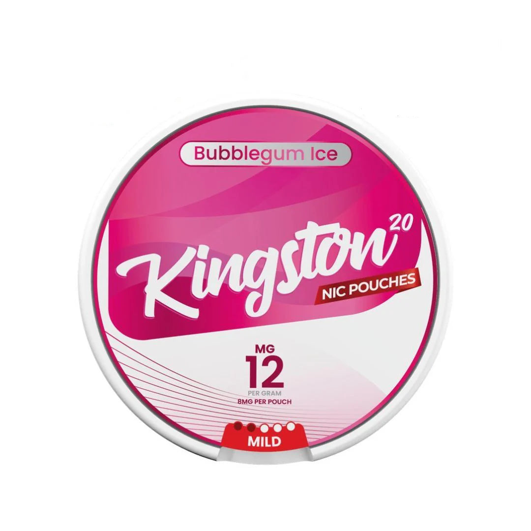 Bubblegum Ice Nicotine Pouches by Kingston (Pack of 20)